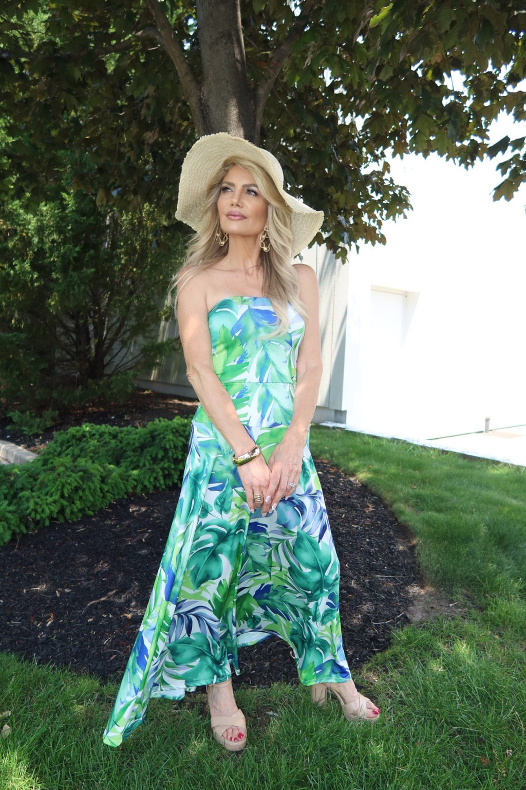 Ariella Tube Flare Maxi Dress