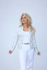 Metallic Jacket w/ zippers