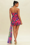 Palm Side Drape Dress