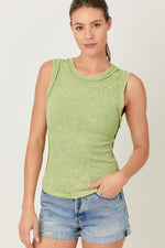 Exposed Seaming Ribbed Tank