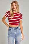 Basic Cropped Short Sleeve Top