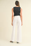 Just Black Patch Pocket Wide Leg Flare