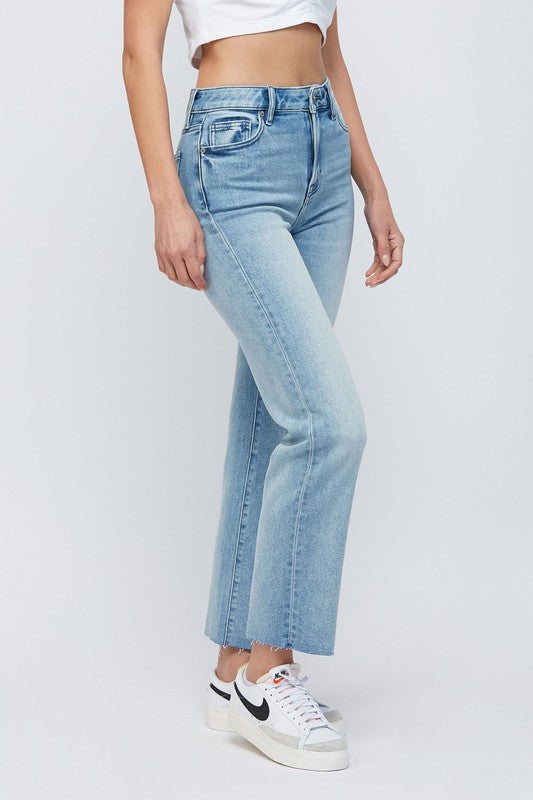 27” Inseam Tracey High Rise Cropped Straight