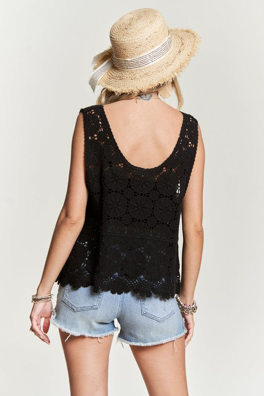 Casual Crochet Tank Top