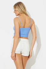 Ocean Drive Gauze Twist Tank Top