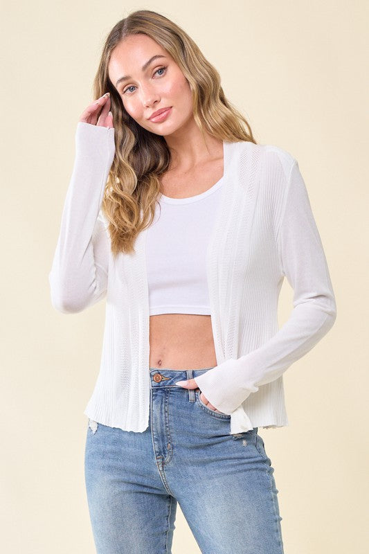 Cropped Bolero Shrug Cardigan Sweater