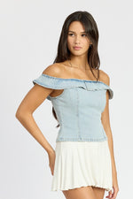 Off The Shoulder Bustier Top