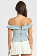 Off The Shoulder Bustier Top