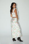 Summer Blossom Bias Cut Long Skirt