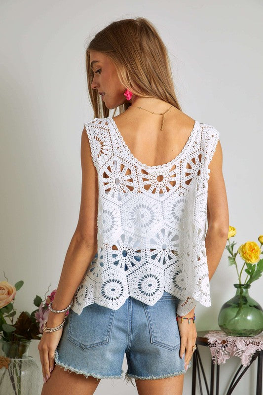 Casual Crochet Tank Top