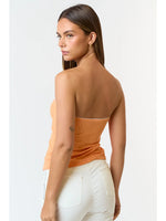 Sweetheart Neck Split Front Tube Top