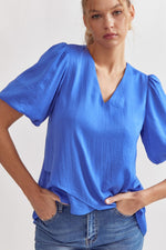 V-Neck Short Sleeve Top