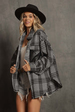 Plaid Shirts With Contrast Front Pockets