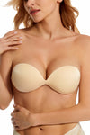 Adhesive Plunge Bra With Back Strap