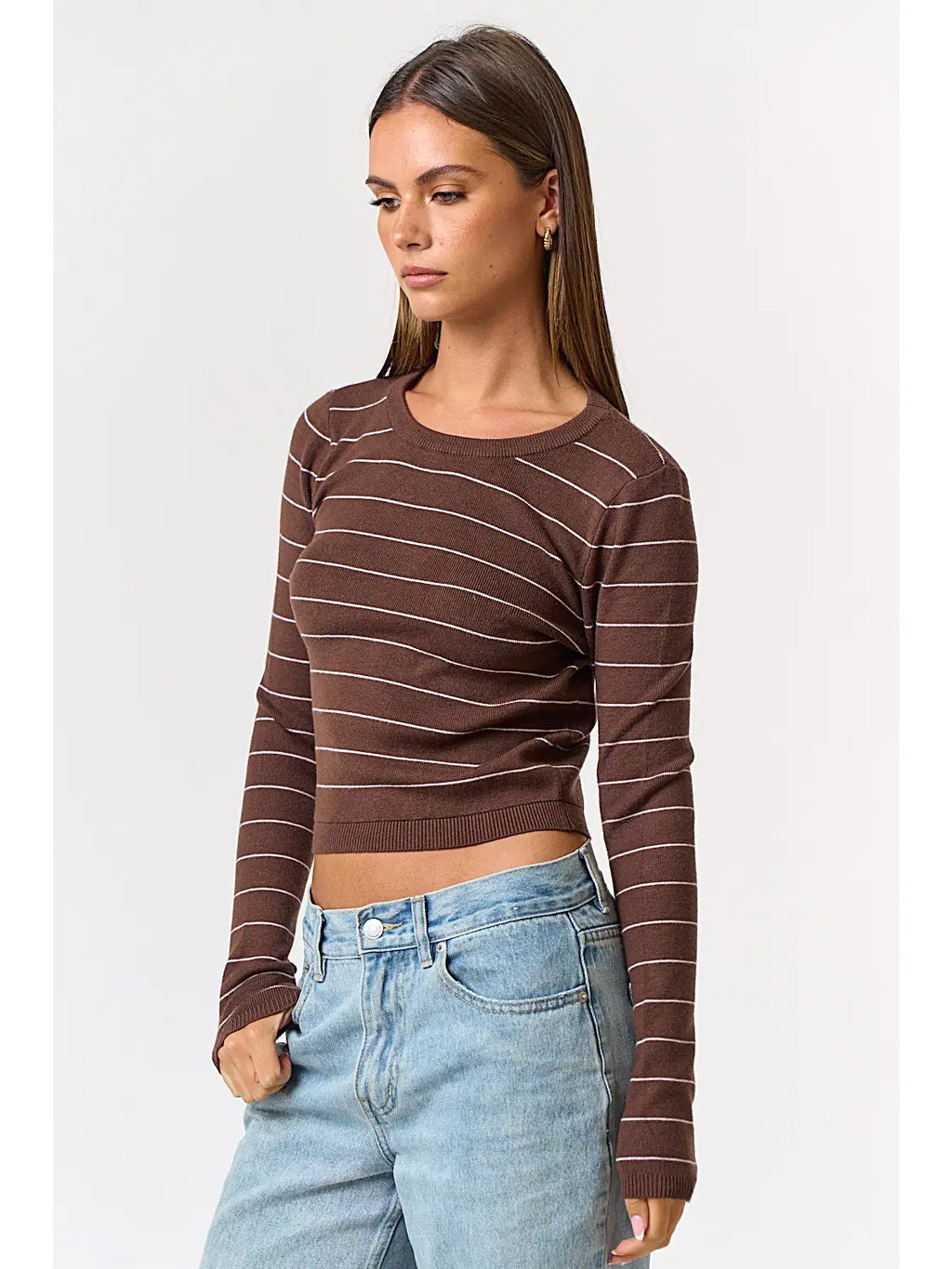 Pin Stripe Sweater Top