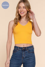 Reversible Seamless Rib Crop Top