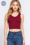 Reversible Seamless Rib Crop Top
