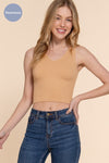 Reversible Seamless Rib Crop Top