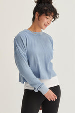 Ribbed Long Sleeve Crop Sweater