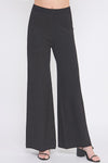 Soft Lurex Fine Gauge Wide Leg Pant