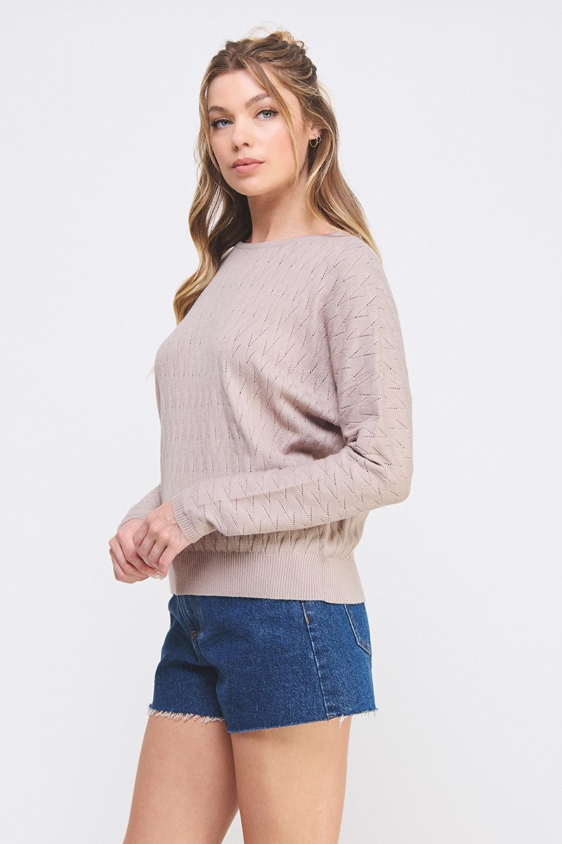 Long Sleeve Fine Gauge Dolman