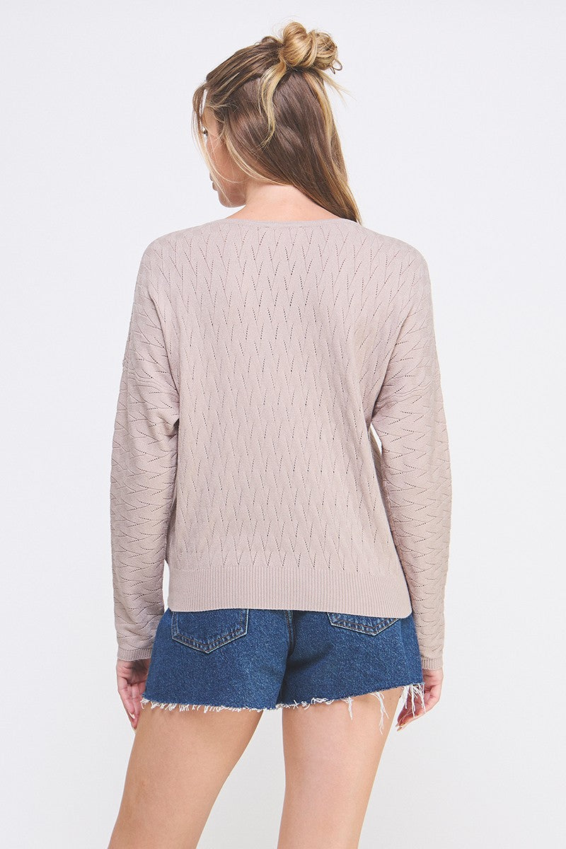 Long Sleeve Fine Gauge Dolman