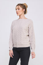 Dolman Fine Gauge Cable Knit