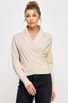 Fine Gauge Wrap Sweater