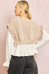 Knitted Vest And Blouse