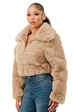 All Over Fur Collared Jacket