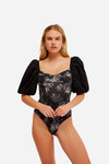 Free People Prairie Rose Bodysuit