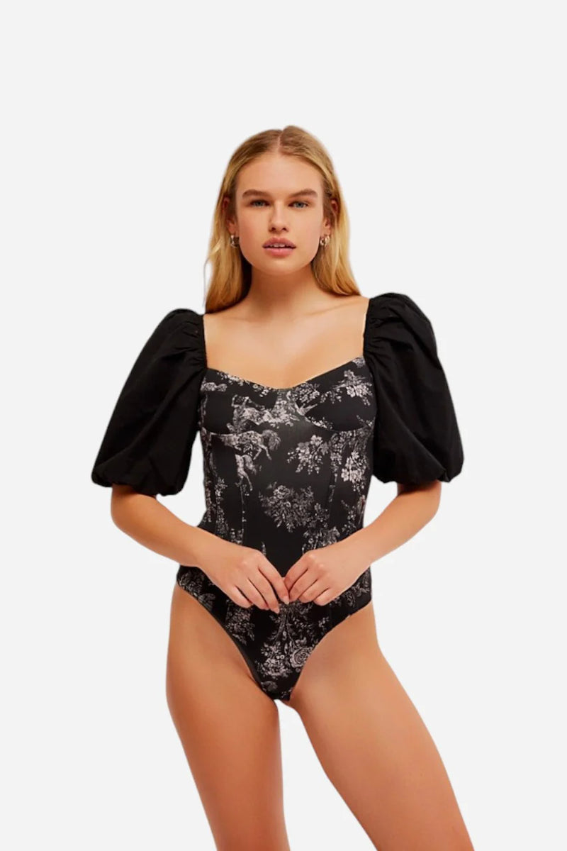 Free People Prairie Rose Bodysuit