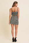 Sequin Crop Cami And Mini Skirt