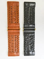 Comfortable Vegan Leather Braided Waist Belt