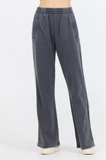 Vintage Havana Garment Dye French Terry Flare Pant