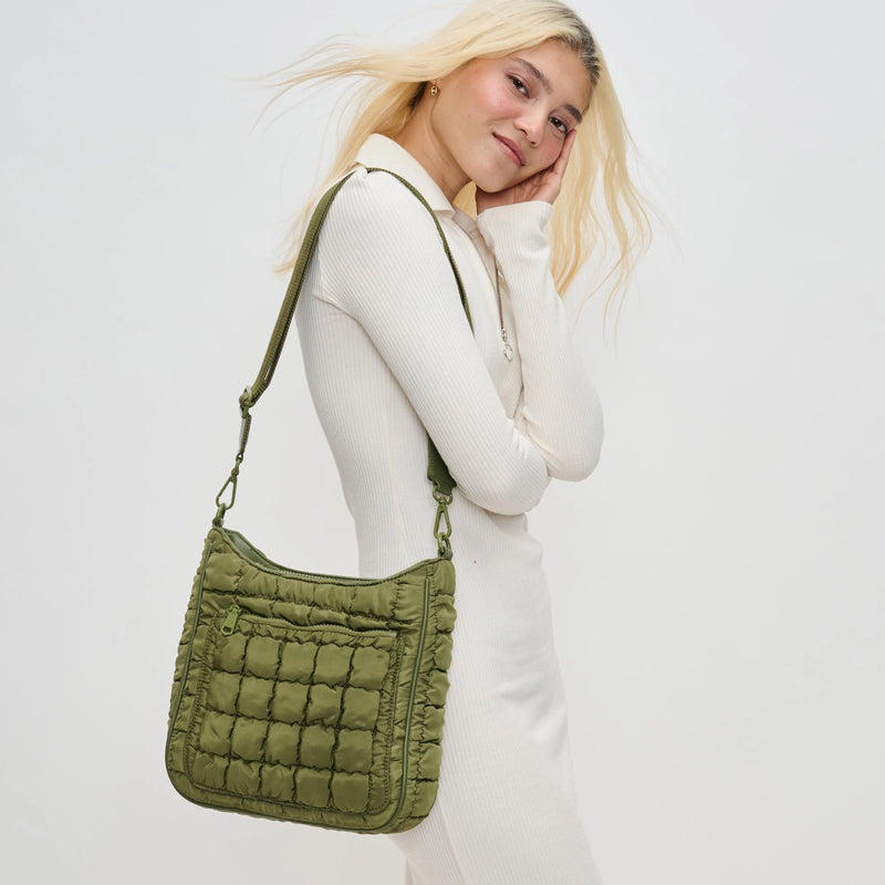 Aura Quilted Nylon Puffer Crossbody