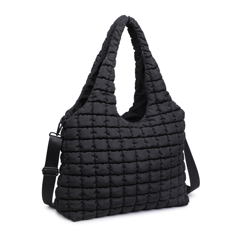 Elevate Quilted Puffer Nylon Hobo