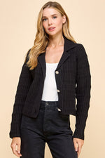 Knit Collared Cardigan