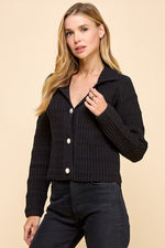 Knit Collared Cardigan