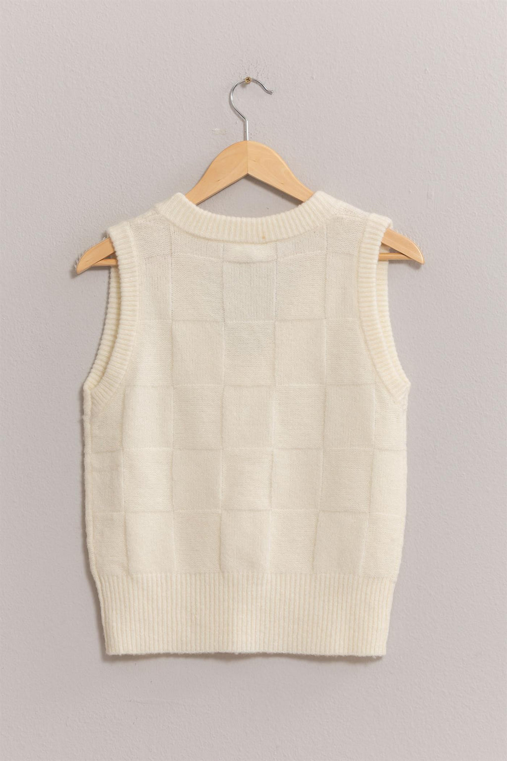 Basketweave Sweater Vest