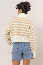 Striped Turtleneck Sweater