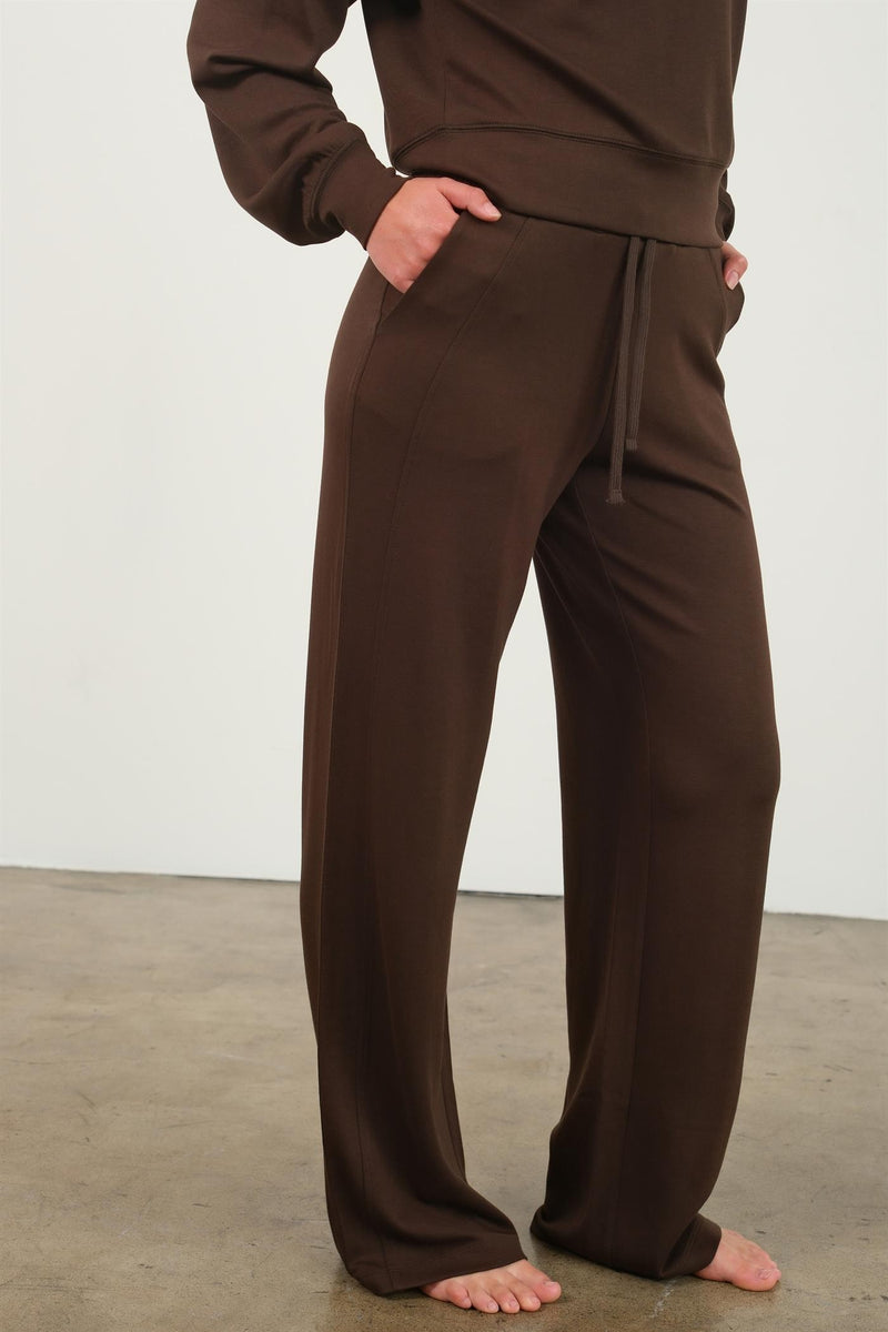 High Waist Wide Leg Drawstring Sweatpants