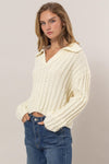 Boucle Collared Sweater