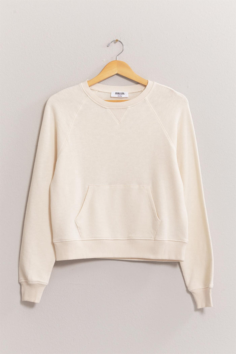 Raglan Sleeve Pocket Sweatshirt