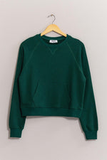 Raglan Sleeve Pocket Sweatshirt