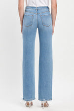 High Rise Slim Wide Jeans