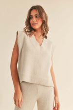 V-Neck Sweater Vest Top