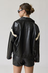 Camila Faux Leather Racer Jacket