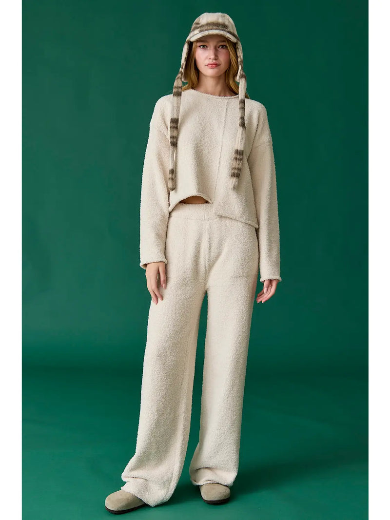 Alyssa Soft Knit Top And Pants Set