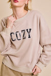 “Cozy” Crew Neck Oversized Sweatshirt